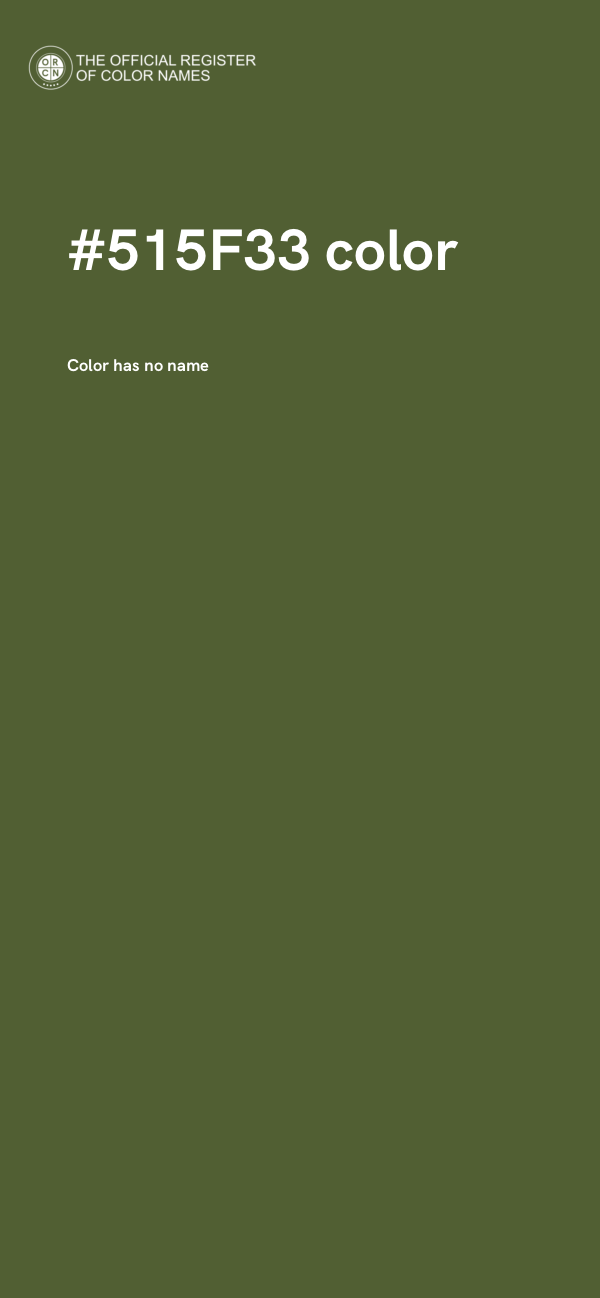 #515F33 color image