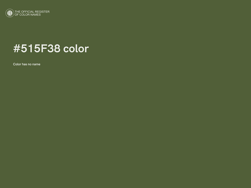 #515F38 color image