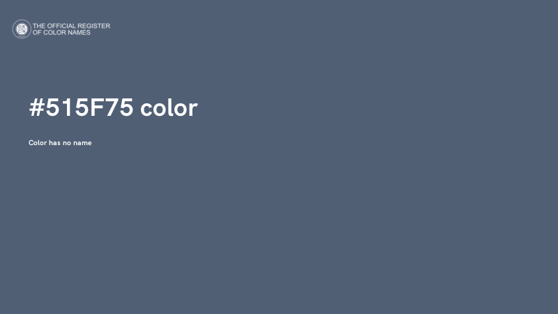 #515F75 color image