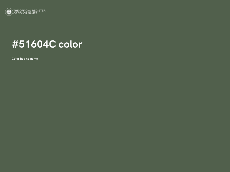 #51604C color image