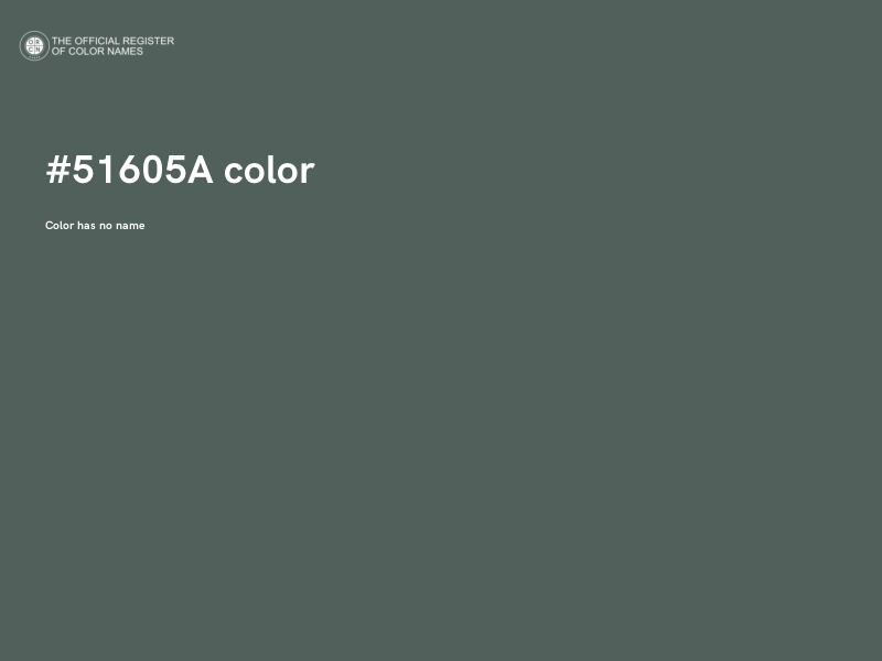 #51605A color image