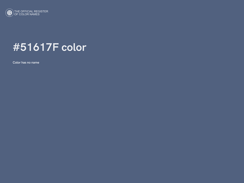 #51617F color image