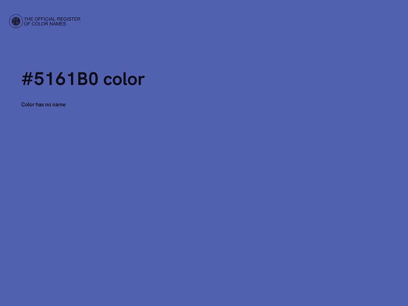 #5161B0 color image