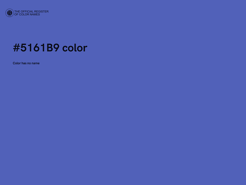 #5161B9 color image