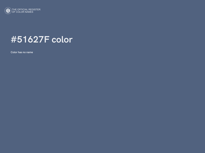 #51627F color image
