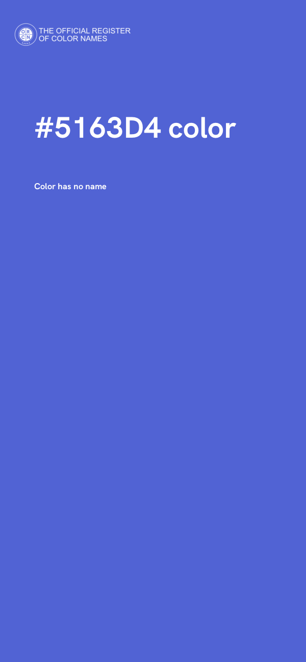 #5163D4 color image