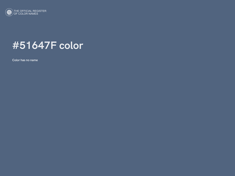 #51647F color image