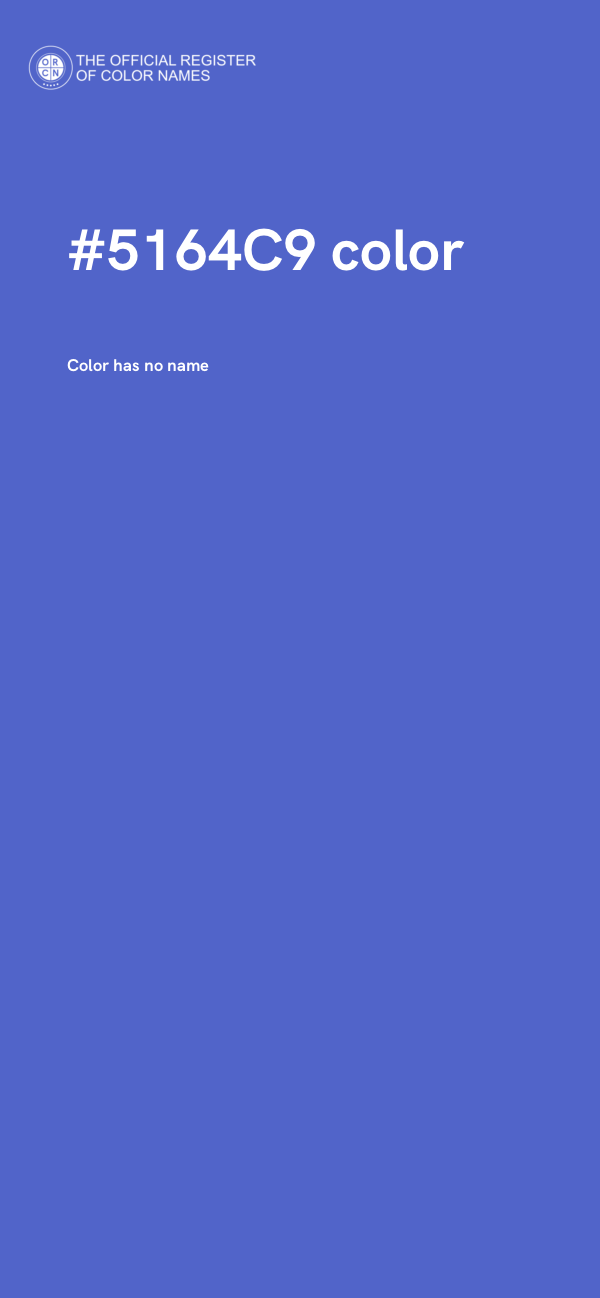 #5164C9 color image