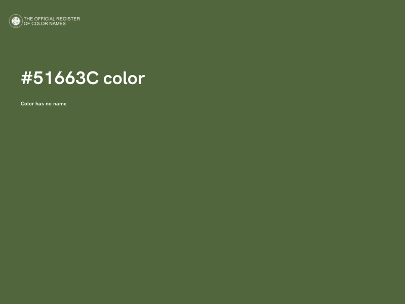 #51663C color image