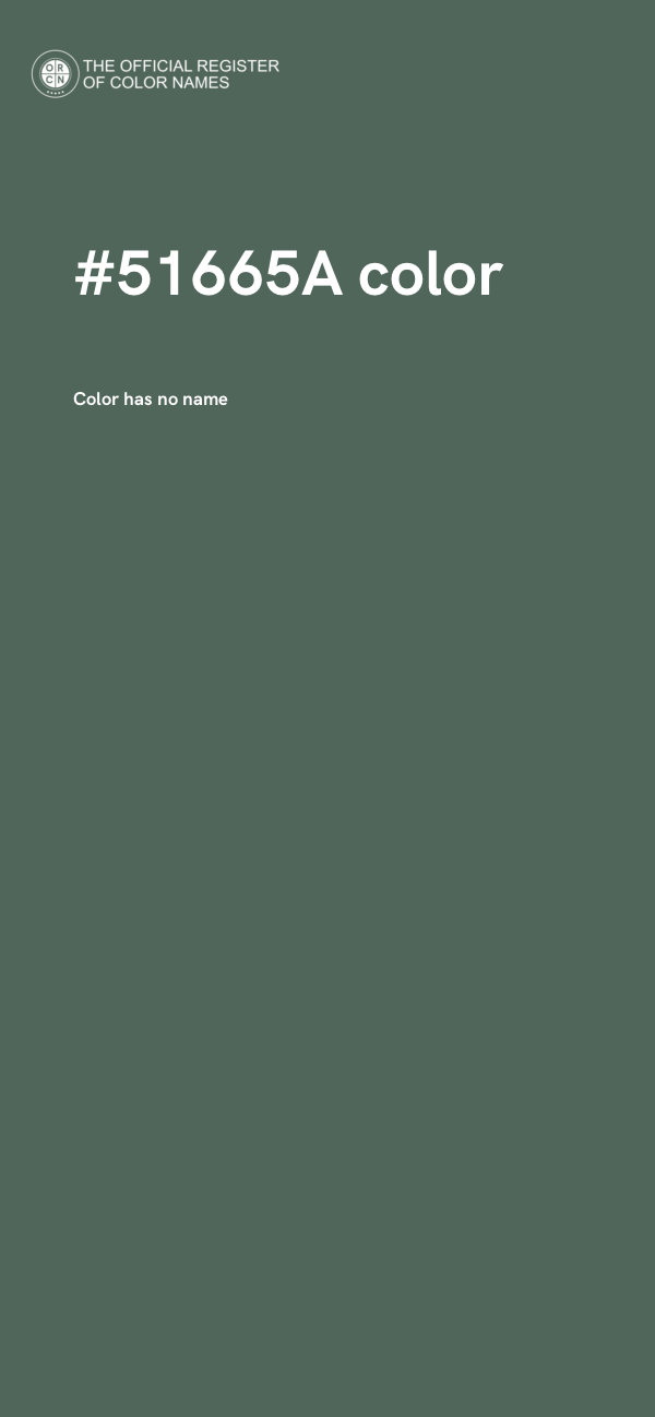 #51665A color image