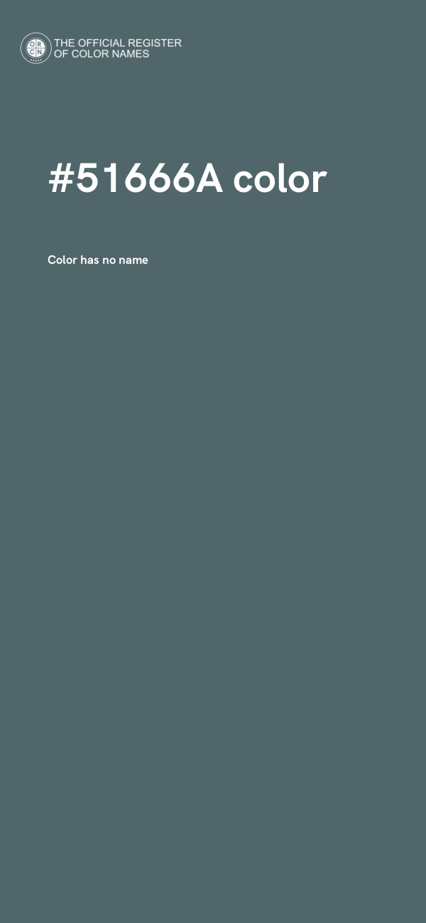 #51666A color image