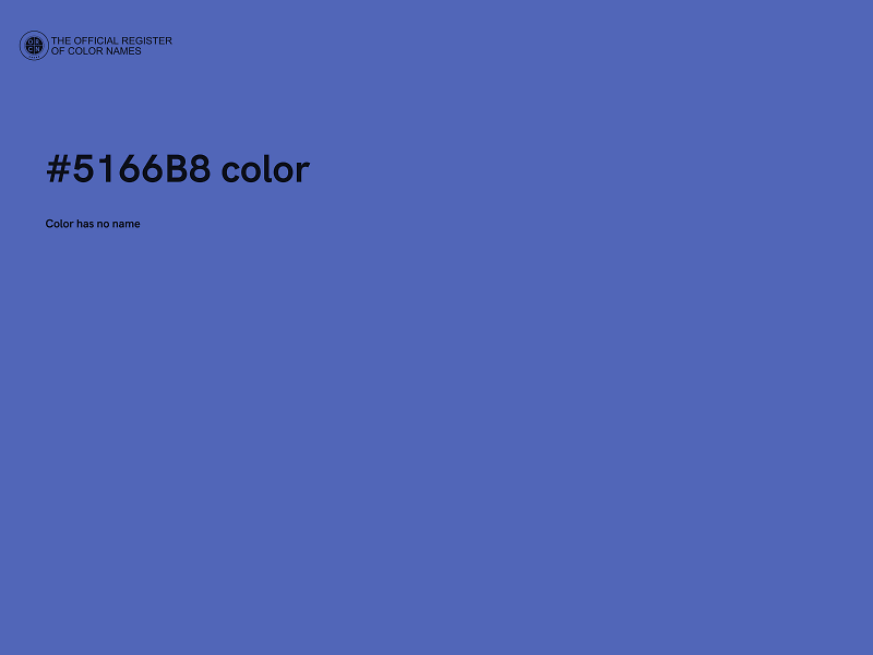 #5166B8 color image