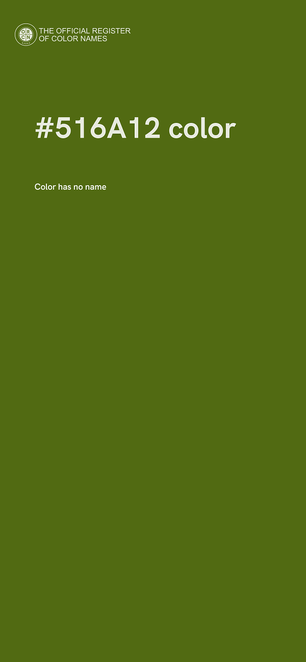 #516A12 color image