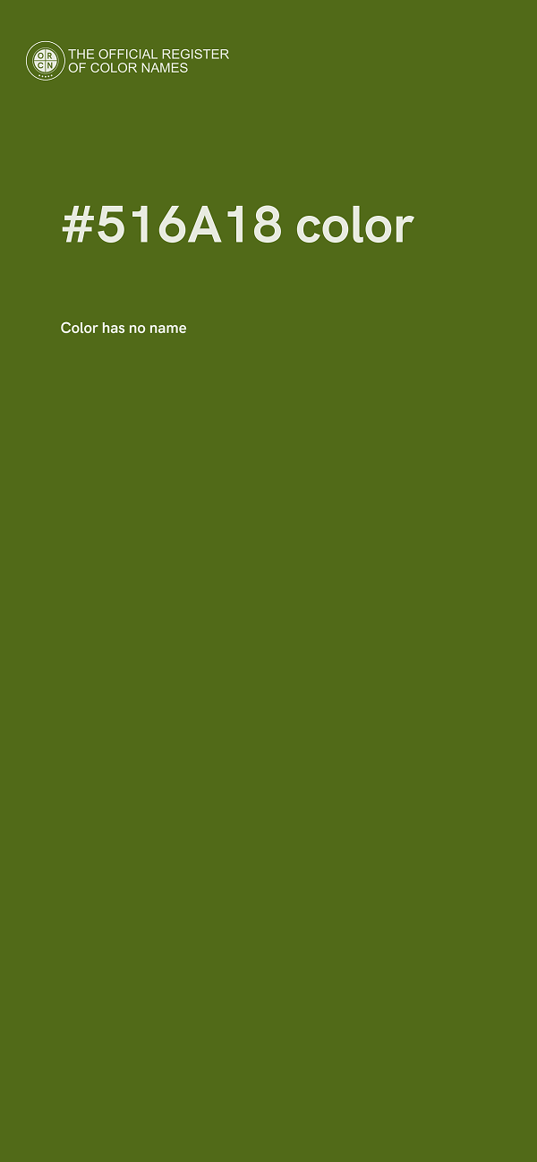 #516A18 color image