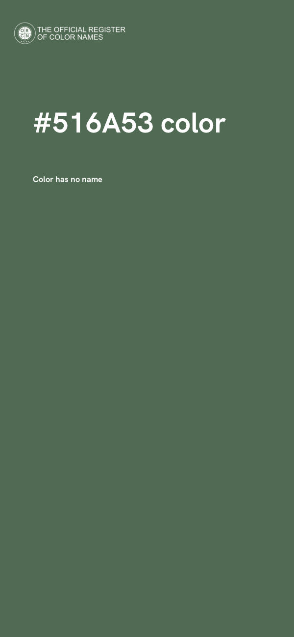 #516A53 color image