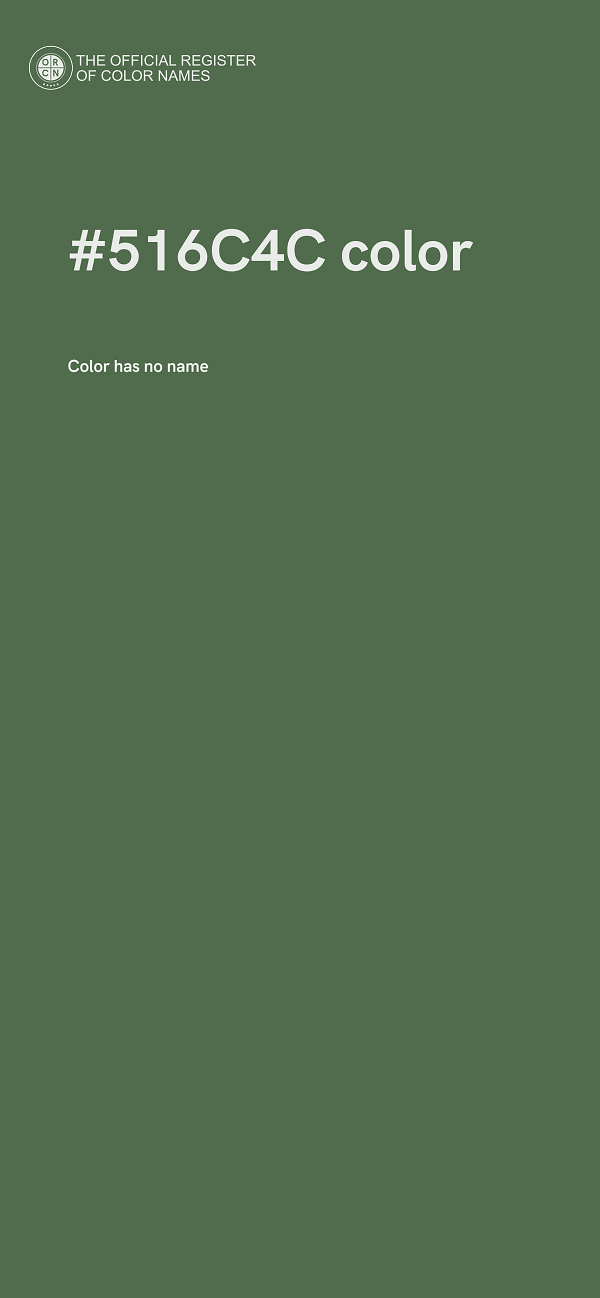 #516C4C color image