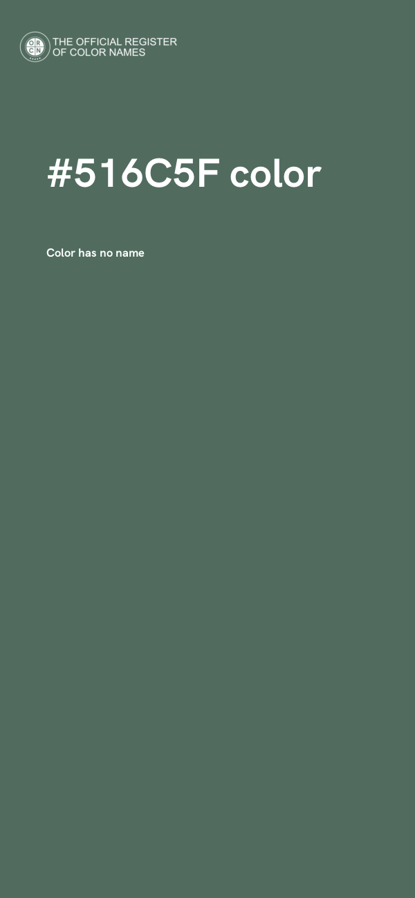 #516C5F color image