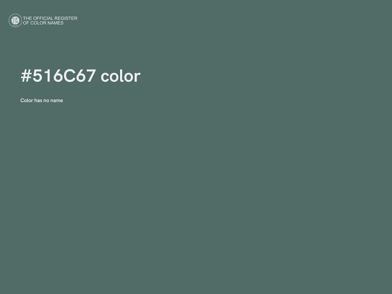 #516C67 color image