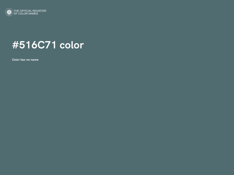 #516C71 color image