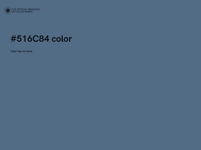 #516C84 color image