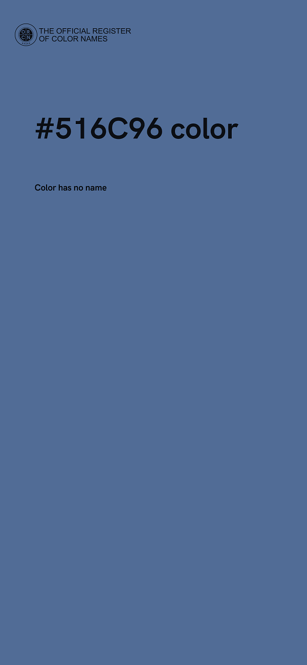 #516C96 color image