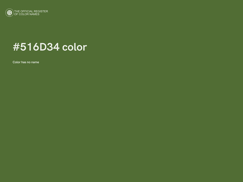 #516D34 color image