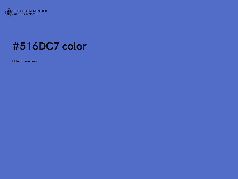 #516DC7 color image