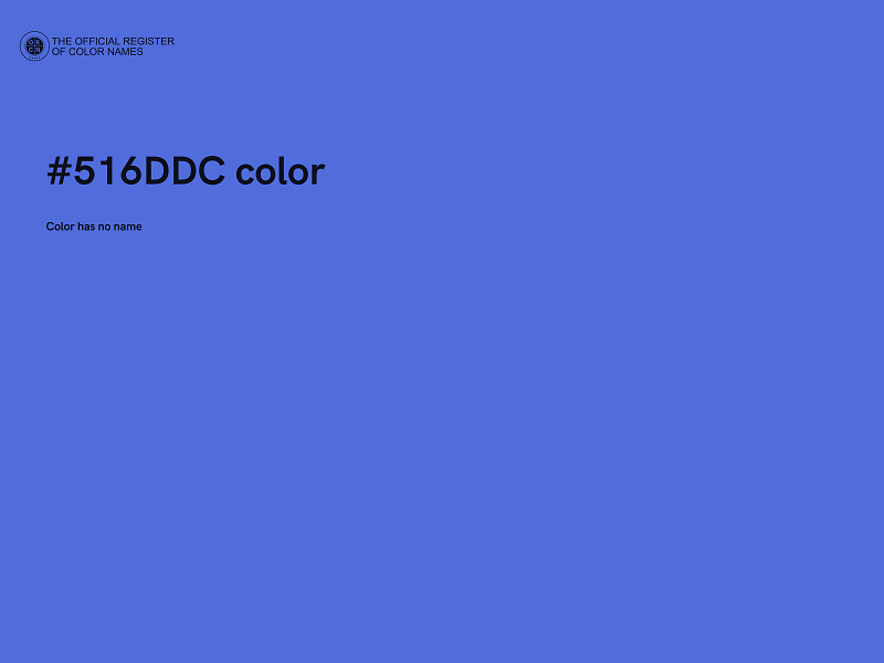 #516DDC color image