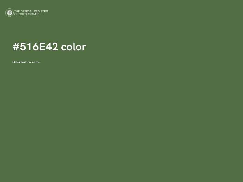 #516E42 color image
