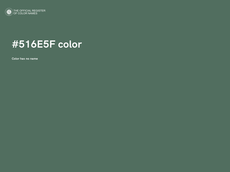 #516E5F color image