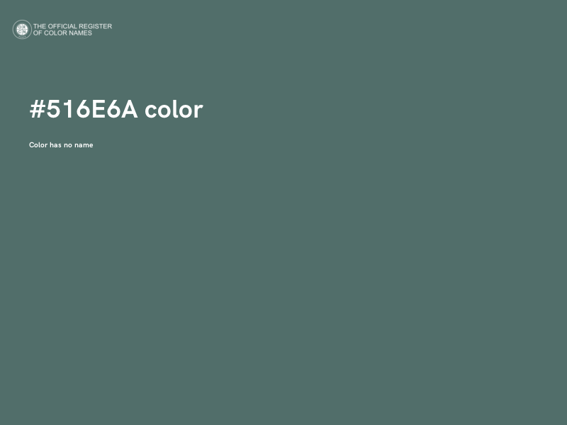 #516E6A color image