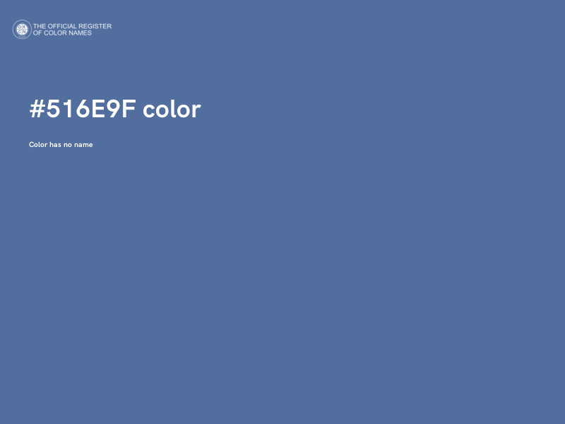 #516E9F color image
