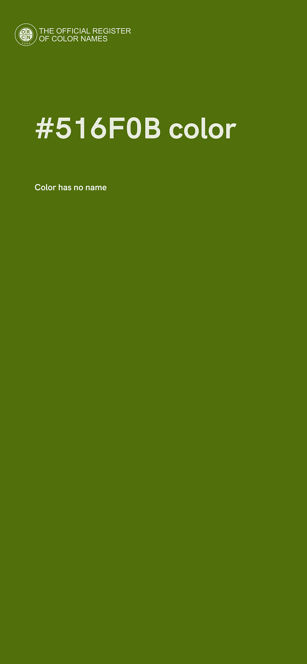 #516F0B color image