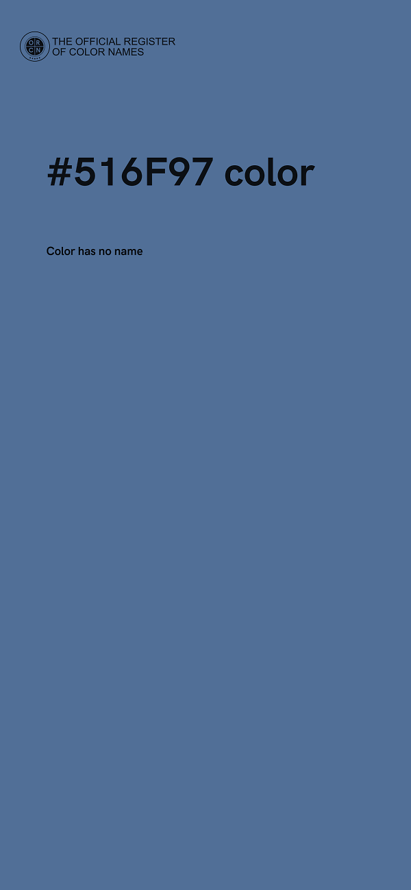 #516F97 color image