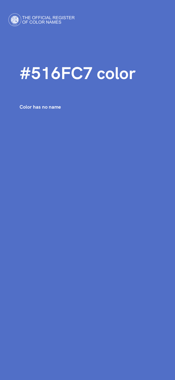 #516FC7 color image
