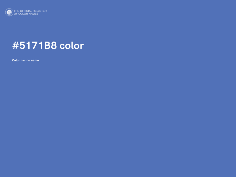 #5171B8 color image
