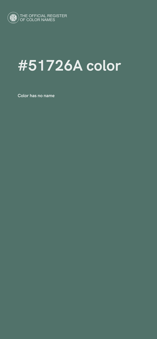 #51726A color image