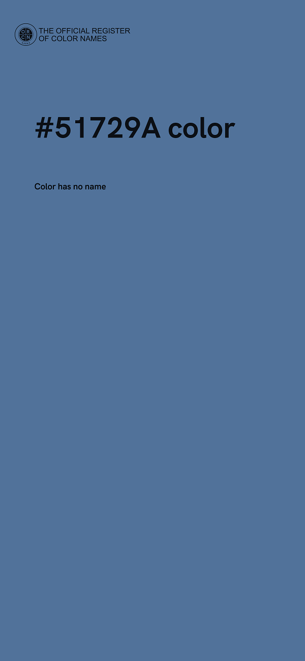 #51729A color image