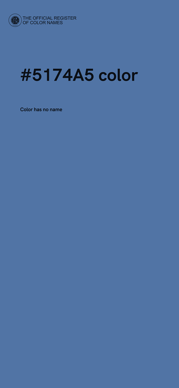 #5174A5 color image