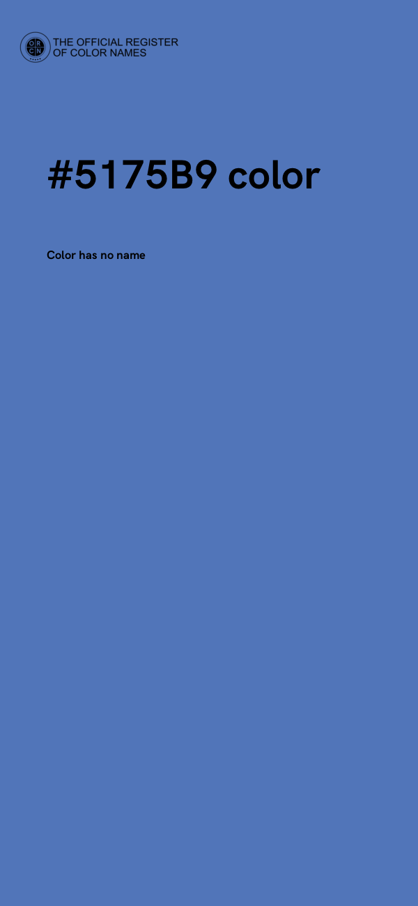 #5175B9 color image