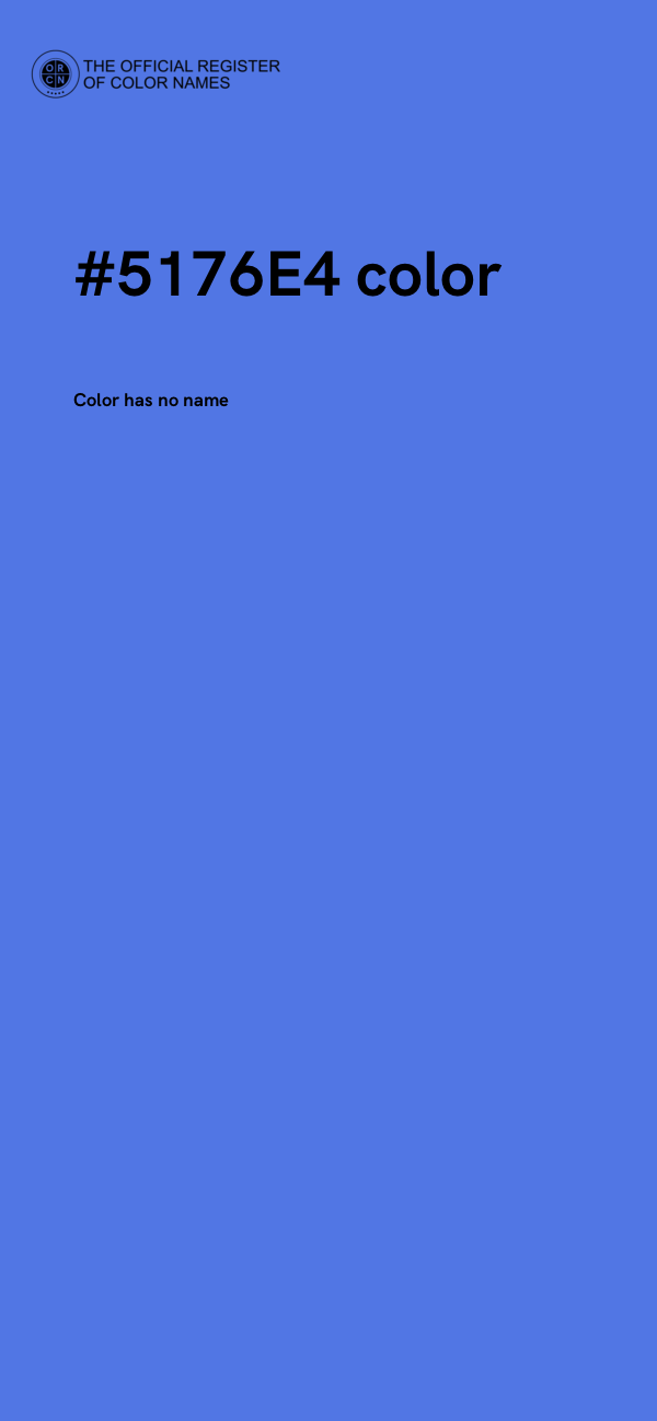 #5176E4 color image