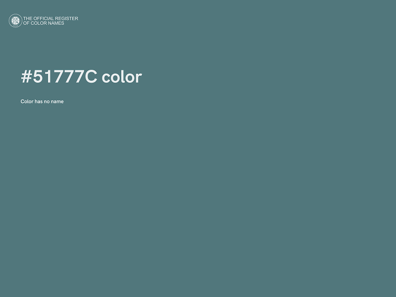 #51777C color image