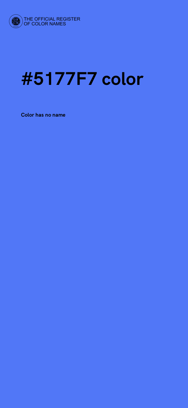 #5177F7 color image