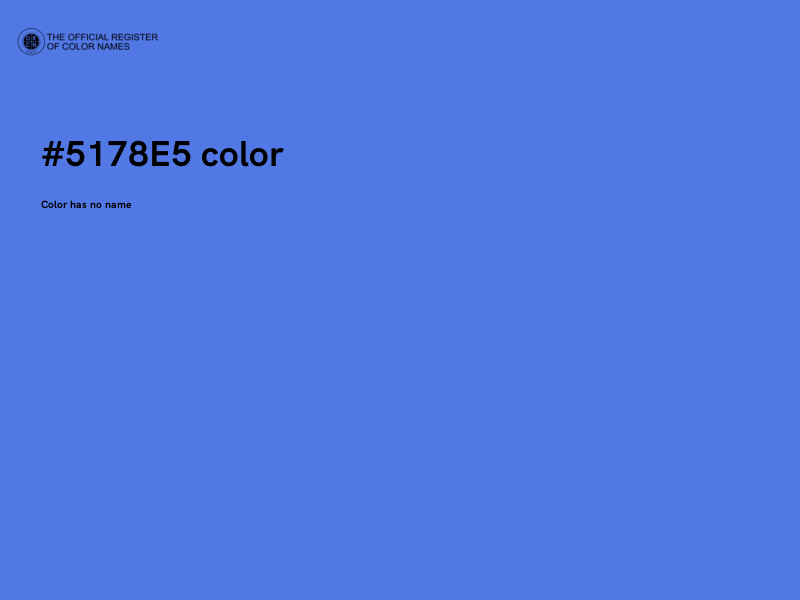 #5178E5 color image