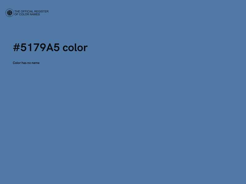 #5179A5 color image
