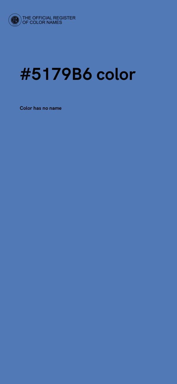 #5179B6 color image