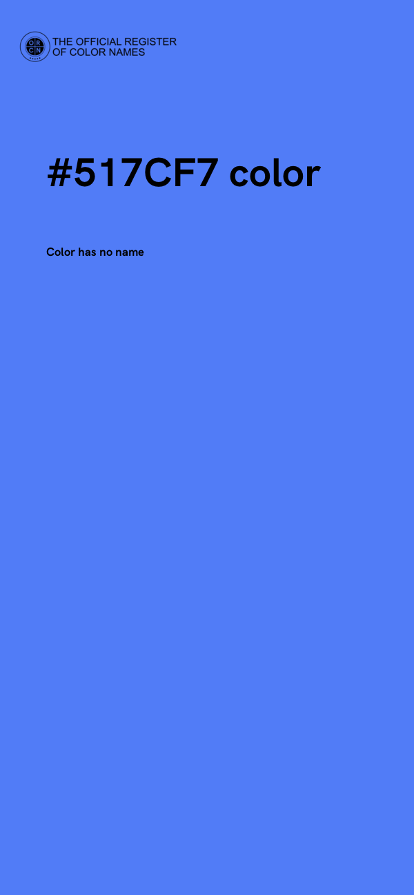 #517CF7 color image