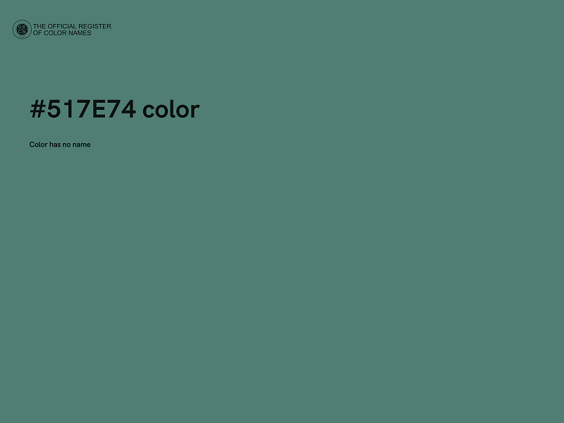 #517E74 color image