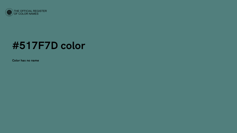 #517F7D color image