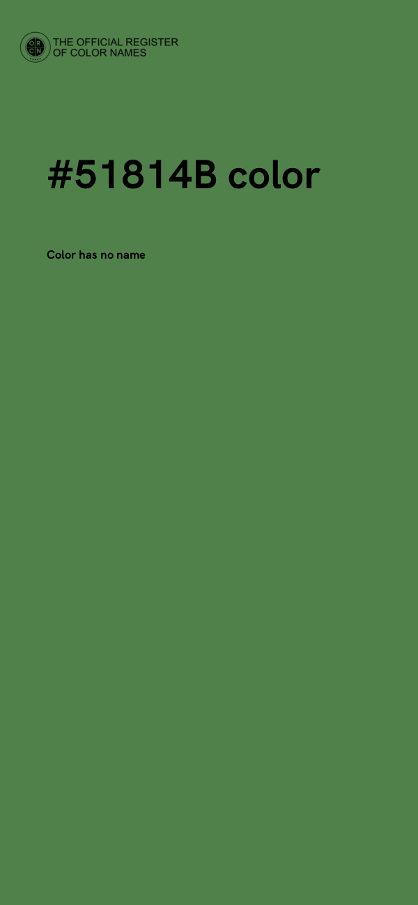 #51814B color image